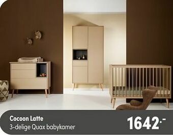 Baby & Tiener Cocoon latte 3-delige quax babykamer aanbieding