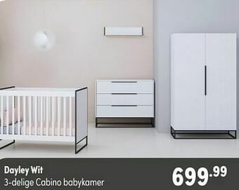Baby & Tiener Dayley wit 3-delige cabino babykamer aanbieding