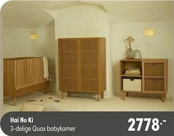 Baby & Tiener Hai no ki 3-delige quax babykamer aanbieding