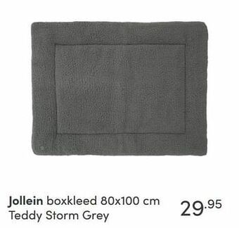 Baby & Tiener Jollein boxkleed teddy storm grey aanbieding