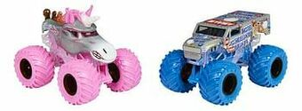 Spin Master Monster Truck Monster Jam Sparkle Smash & Ice Cream Man