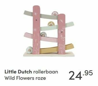 Baby & Tiener Little dutch rollerbaan wild flowers roze aanbieding