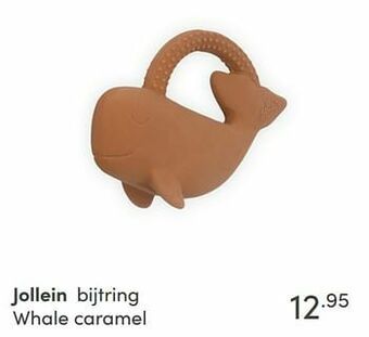 Baby & Tiener Jollein bijtring whale caramel aanbieding