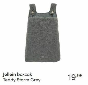 Baby & Tiener Jollein boxzak teddy storm grey aanbieding