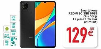 Cora Xiaomi smartphone redmi 9c 3gb 64gb aanbieding