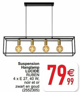 Cora Suspension hanglamp lucide ruben aanbieding