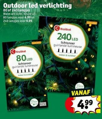 Kruidvat Outdoor led verlichting aanbieding