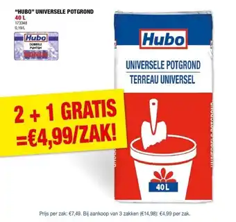 Hubo “HUBO” UNIVERSELE POTGROND 40 L aanbieding