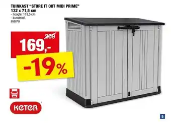 Hubo TUINKAST “STORE IT OUT MIDI PRIME” aanbieding