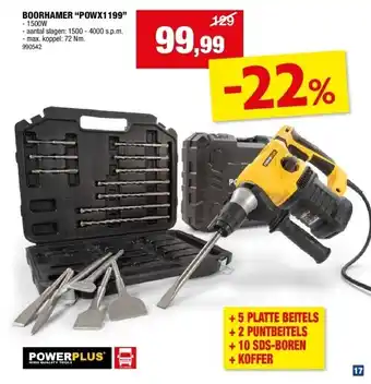 Hubo BOORHAMER “POWX1199” aanbieding