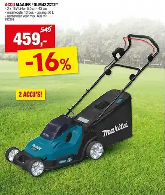 Hubo ACCU MAAIER “DLM432CT2” aanbieding