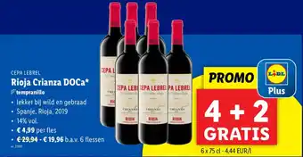 Lidl Rioja Crianza DOCa aanbieding