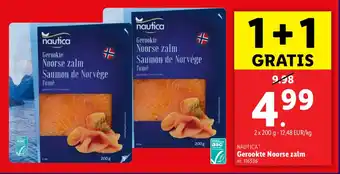 Lidl Gerookte Noorse zalm aanbieding