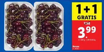 Lidl Kersen aanbieding