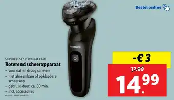 Lidl Roterend scheerapparaat aanbieding