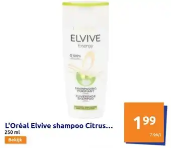 Action L'Oréal Elvive shampoo Citrus Energy aanbieding