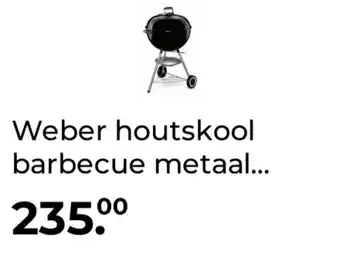 GAMMA Weber houtskool barbecue metaal zwart 101x65x57 cm aanbieding