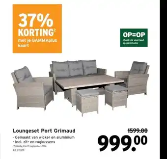 GAMMA Loungeset Port Grimaud aanbieding