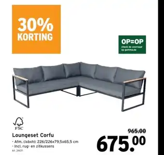 GAMMA Loungeset Corfu aanbieding