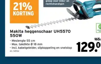 GAMMA Makita heggenschaar UH5570 550W aanbieding