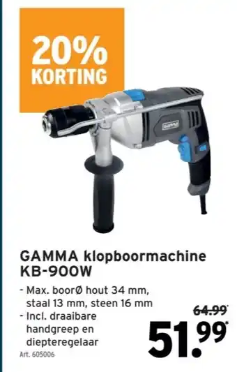 GAMMA klopboormachine KB-900W