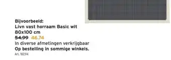 GAMMA Livn vast horraam Basic wit aanbieding