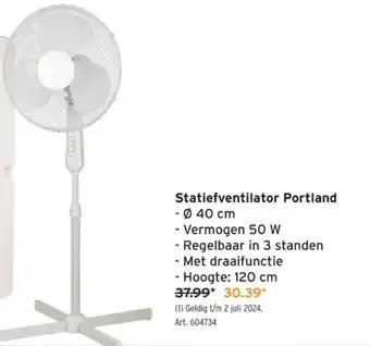 GAMMA Statiefventilator Portland aanbieding
