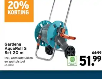 GAMMA Gardena AquaRoll S Set 20 m aanbieding