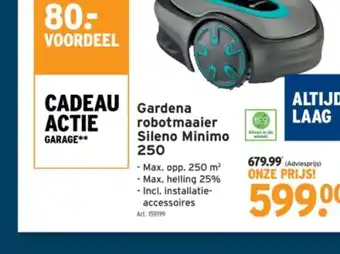 GAMMA robotmaaier Sileno Minimo 250 aanbieding