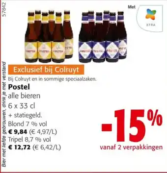 Colruyt Postel Blond 7% vol aanbieding