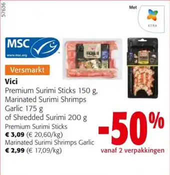 Colruyt Vici Premium Surimi Sticks 150 g aanbieding