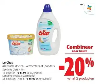 Colruyt Le Chat 16 dosissen aanbieding