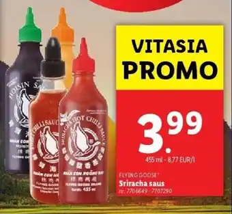Lidl Sriracha saus aanbieding
