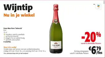 Colruyt Cava Mas Pere ‘Selecció' brut aanbieding