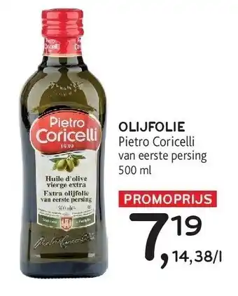 OLIJFOLIE Pietro Coricelli van eerste persing 500 ml