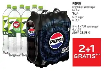 PEPSI original of zero sugar 6 x 1,5 l