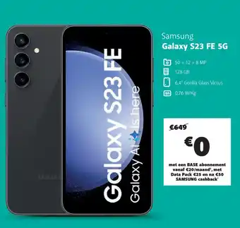 Base Samsung Galaxy S23 FE 5G aanbieding
