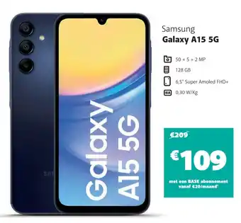Base Samsung Galaxy A15 5G aanbieding