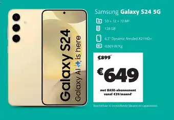 Base Samsung Galaxy S24 5G aanbieding