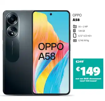 Base Oppo A58 aanbieding