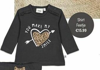 Baby & Tiener Shirt feetje aanbieding