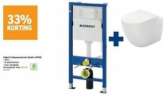 GAMMA Geberit inbouwreservoir duofix up100 aanbieding