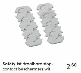 Baby & Tiener Safety 1st draaibare stopcontact beschermers wit aanbieding
