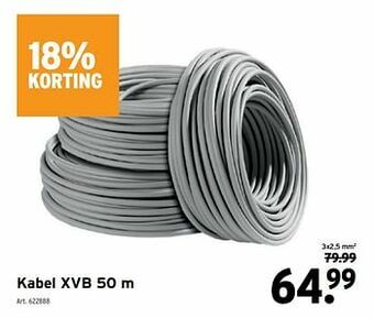 GAMMA Kabel xvb aanbieding