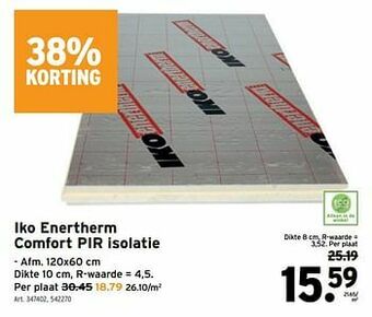 GAMMA Iko enertherm comfort pir isolatie aanbieding