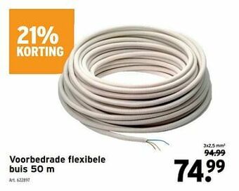 GAMMA Voorbedrade flexibele buis aanbieding