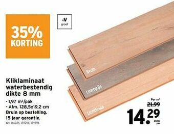 GAMMA Kliklaminaat waterbestendig aanbieding