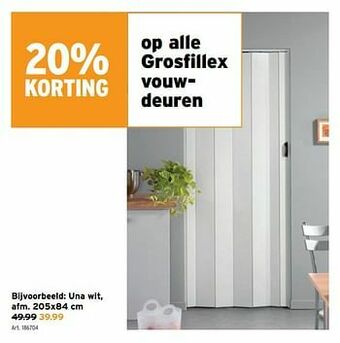 GAMMA Grosfillex vouwdeuren una wit aanbieding