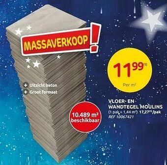 Brico Vloer- en wandtegel moulins aanbieding