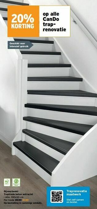 GAMMA Traptrede beton antraciet aanbieding
